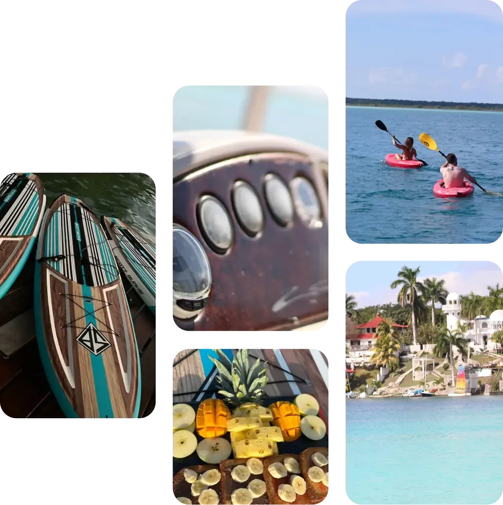 Mosaico de experiencias en Bacalar