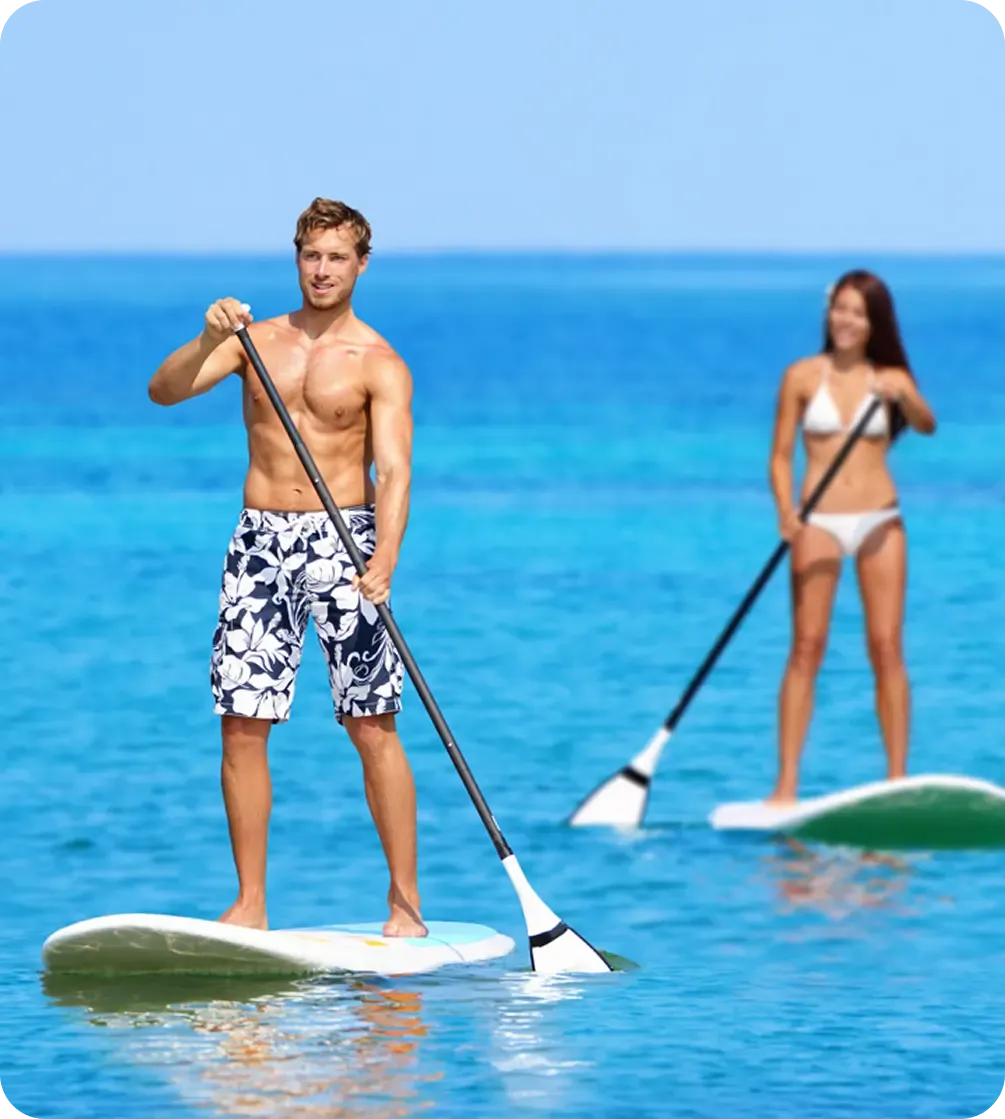 Tour de paddle board al amanecer